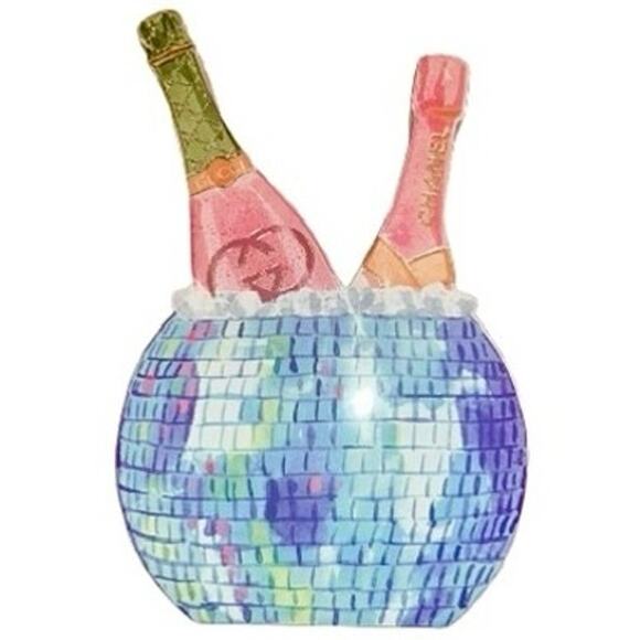 Designer Style Luxury Gucci & Chanel Bubbly Bottles Wall Art Shelf Decor - Picture 2 of 4